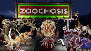 Zoochosis ALL JUMPSCARES vs MINECRAFT vs ROBLOX vs GARRY'S MOD and ALL ZOONOMALY 2 MONSTERS #27