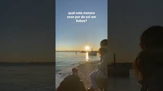 #Nomade Digital POR DO SOL INCRIVEL EM LISBOA MOCHILAO EUROPA