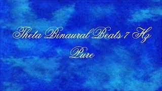 Pure 7 Hz theta binaural