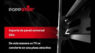 Poppstar – Soporte de pared para TV | para pantallas de 32” a 70” (VESA 100x100 - 600x400mm)