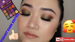 Glam Look Using Viseart Dark Edited Palette || Chinhillrose || Subscribe ||