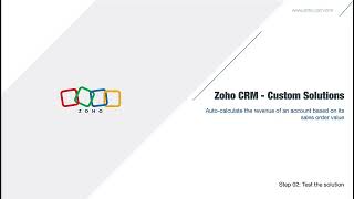 Auto-calculate account revenue from sales orders | Zoho CRM Solutions