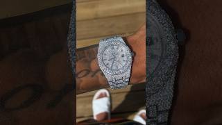 VVS DIAMOND AP WATCH 💎 Iced Out Royal Oak AP Baguette Dial