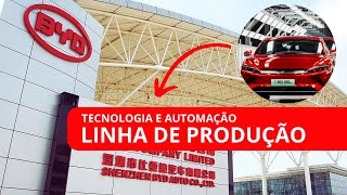 COMO É PRODUZIDO O CARRO BYD | FÁBRICA DA BYD NA CHINA