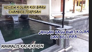 kolam baru jadi seminggu langsung tes isi ikan 40 cm