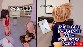 MAID GOT PREGNANT WITH EVIL BOSS PART 2. ROBLOX BERRY AVENUE RP #roblox #robloxedit #rp #funny