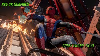 CONEY'S ISLAND FIGHT Spiderman 2 p5 #gaming #games #gamingvideos #ps5 #ps4 #spiderman #playstation