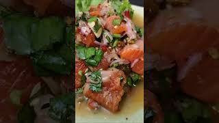 SALMON SPICY SALAD #shorts