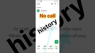 # how to delete WhatsApp call history.