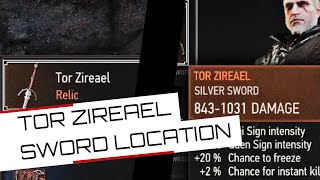 How To Get Tor Zireael In Witcher 3: Wild Hunt  // Relic Silver Sword Found In New Game + // #shorts