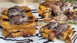 فرانش توست وصفة سريعة ولذيذة الطعم ادمان🤩/french #toast 🍞🍫