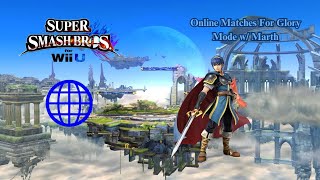 Super Smash Bros. for Wii U | Online For Glory 1v1 Matches w/ Marth