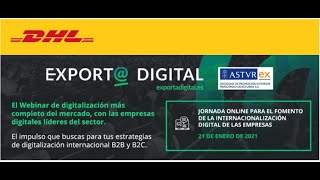 Webinar Exporta Digital junto a Asturex | DHL Express España