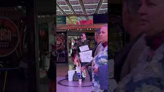 Honest Abe at Fremont Street Experience #lasvegas #shorts