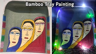 Bamboo Tray Painting / Festival Home Decor / Diy