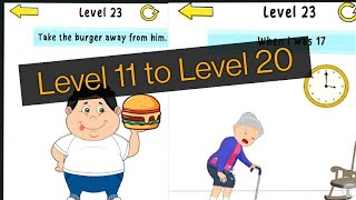 Brain Tricks 2 Level 11 to Level 20 Puzzle solution Brain Puzzle Games