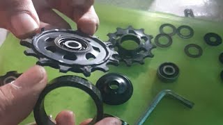 Removing Worn SRAM Pulley Bearing with Spare Bike Parts (No Special Tools Required)