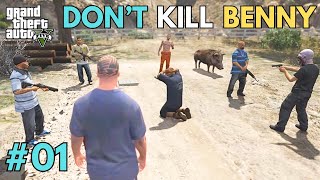 Franklin Saved Benny Motorworks from Hooligans | EP-01 GTA V Tails