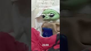 Baby yoda kız arkadaşı ile konuşuyor😂 #babyyoda