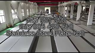 Aisi 201 202 Sus 304 420 410 Stainless Steel Plate