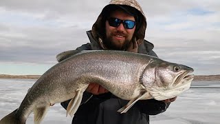 Lake Trout Fishing Fort Peck - 60 MHP Winds (WE GOT STRANDED)