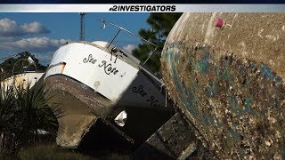 Boat Graveyard Left Behind After Hurricane Irma