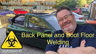 #4 Back panel replacement and boot floor repairs with patches