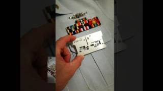 Military medals, military ribbons Military uniform tool. Thin ribbons, thin medals tool.