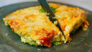 Broccoli casserole with cheese and eggs