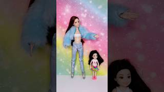 Barbie and her little sister 👩🏻🤣 #humor #stopmotion #funny