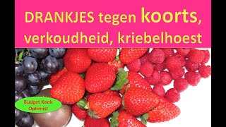 Hoe kom je van de griep van af? Vitaliserende drankjes tegen koorts/kriebelhoest. Gezond oud worden.