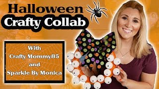 DIY Halloween Eyeball Wreath Tutorial | Crafty Collab |