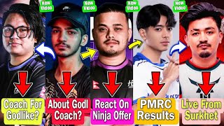 Truth About Ninja And Godlike Esports Coach Offer😱| Ninja Back In Compi? |DRS Domination In PMRC 🇳🇵🔥