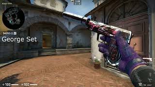 CS GO full purple inventory l purple set skins l purple loadout