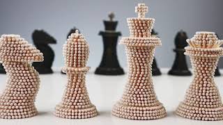 How to make Chess Set from Matches and Burn It