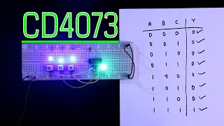 CD4073 | 3 input AND Gate CMOS logic IC