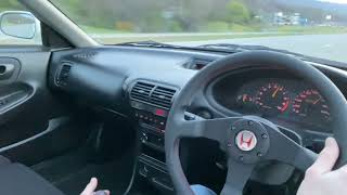 1996 Honda Integra Type R DB8 Sedan Driving (Bring a Trailer Auction)