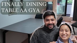 Finally Dining Table Aa Gya😊|| Indian Couple in Japan || Japan Travel Vlog || Indian in Japan