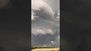 Rotating collar cloud before Tornado - Orleans Nebraska 8/22/21