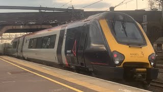 Avanti Voyager 221118 and 221102 departing Lichfield Trent Valley! (11/4/2022)