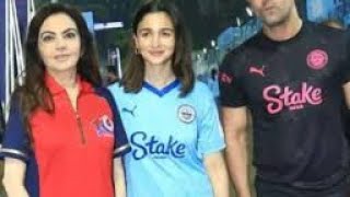 Alia Bhatt, Ranbir Kapoor & Neeta Ambani leaving after attending Indian Super League Football Match