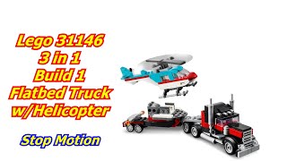 Lego 31146 3 in 1 Flatbed Truck with Helicopter Build #1 Unbox Build