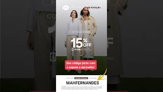 Use o código MAHFERNANDES + cupom PRESENTENOAPP e ganhe 15% off #CEA