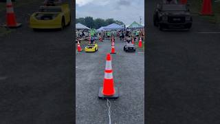 The modified finals at Carlisle truck nationals vs my friend Marlee! What a race! #corvette #kidscar