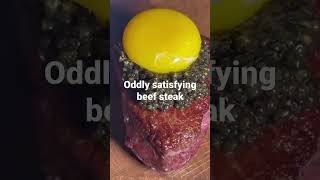 #shorts Oddly satisfying beef steak | KT Food Review