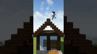 Simple Lakeside Starter House in Minecraft [Tutorial] #shorts #trending #youtubeshorts #viral