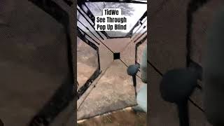 Got the new TideWe see through pop up blind set up! @TideWe  #tidewe #deerhunting #hunting