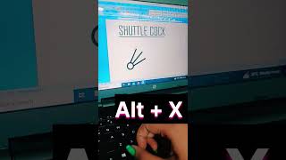 Shuttle Cock Symbol in ms word #shorts #video