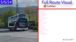 FRV: Lothian Buses Service 4 • QMU to Fairmilehead • Gemini 2 1008 LXZ5390 (5/5/24)