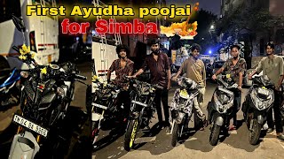 First ayudha poojai for Simba 😆 #october262023 Analskyb Analdas